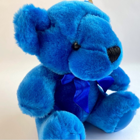 First and Main vintage blue teddy bear, rainbow series plush, collectible - Picture 2 of 8